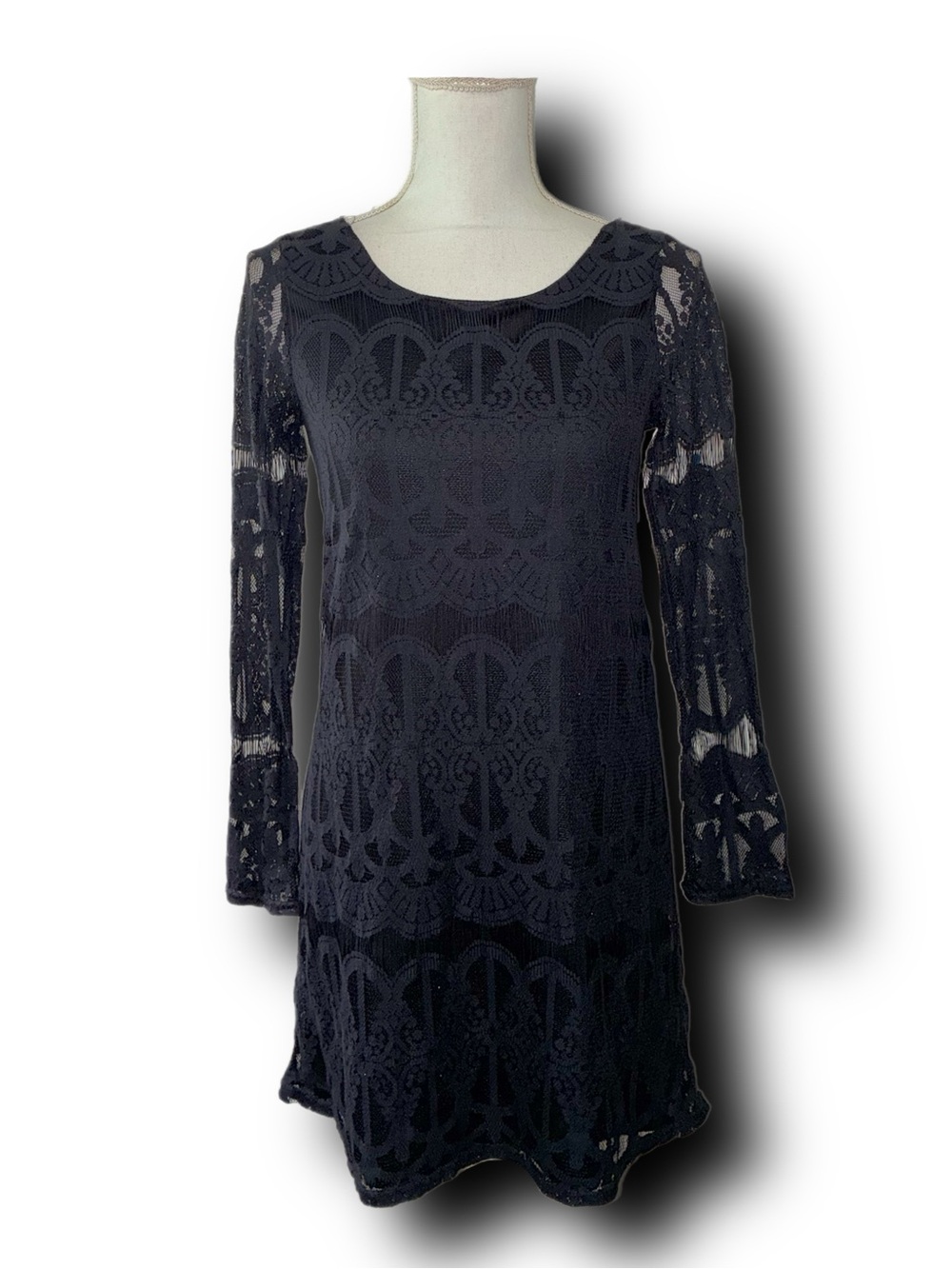 Black Love, Fire Los Angeles Lace Overlay Whimsigoth Goth Witchy Shift Dress